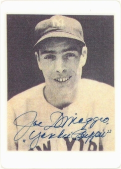 Joe DiMaggio Signed & Inscribed "Yankee Clipper" Porcelain Baseball Card (#423/500) - JSA